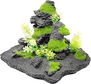 Penn Plax Aquarium Mossy Rocks
