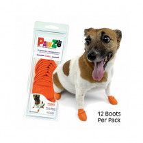 Pawz Rubber Dog Boots Orange X-Small