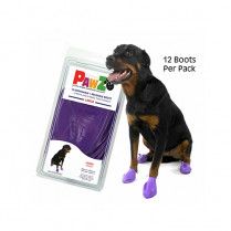 Pawz Rubber Dog Boots Purple Large