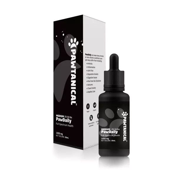 Pawtanical Paw Daily Full Spectrum Medium 20-50Lbs 1050Mg 30Ml