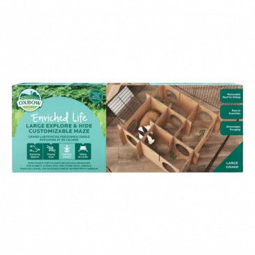 Oxbow Enriched Life Small Explore And Hide Customizable Maze Small