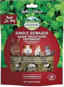 Oxbow Simple Rewards Baked Treats with Peppermint 2 oz