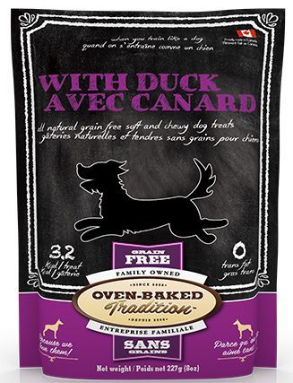 Oven Baked Tradition Soft And Chewy Duck Dog 8Oz