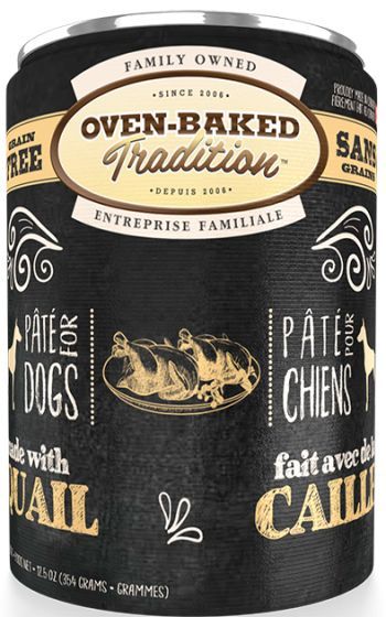 Oven-Baked Tradition Grain Free Quail Pate Dog 12.5oz