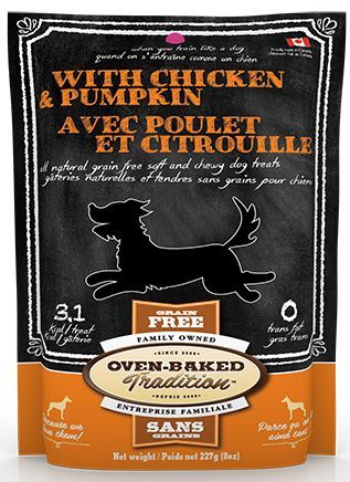 Oven Baked Tradition Soft And Chewy Chicken And Pumpkin Dog 8Oz