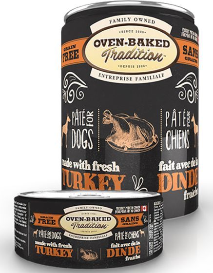 Oven Baked Tradition Grain Free Turkey Pate for Dogs 12.5 oz