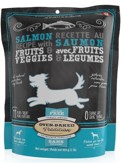 Oven Baked Tradition Grain Free Salmon Dog Treats 454 g