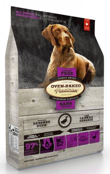 Oven Baked Tradition Grain Free Duck All Breeds All Life Stages Dog Food 23 lb