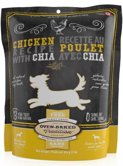 Oven Baked Tradition Grain Free Chicken Dog Treats 454 g