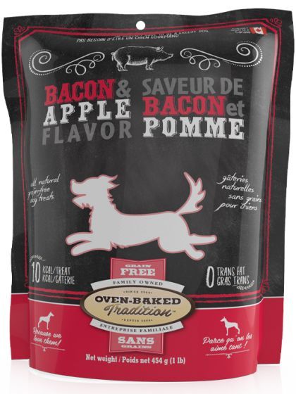 Oven Baked Tradition Grain Free Bacon Dog Treats 454 g
