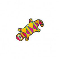 Outward Hound Invincibles Gecko 4 Squeakers Orange &amp; Pink Dog Toy