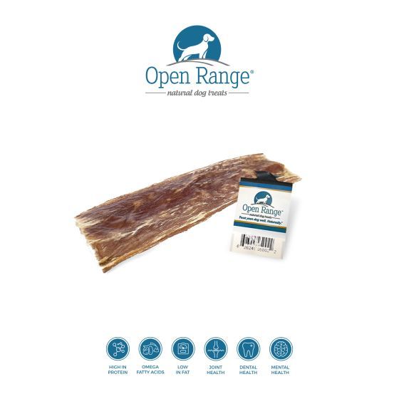 Open Range Beef Chomper Flattened Dog 5-6in