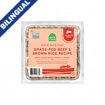 Open Farm Grass-Fed Beef &amp; Brown Rice Gently Cooked Recipe Frozen Dog Food 8oz