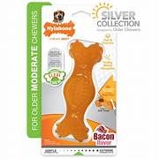 Nylabone Silver Collection Flexi Chew Fill&#39;N Treat Bacon Wolf For Dogs