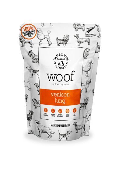 NZPF Air Dried Woof Treats Venison Lung 50g