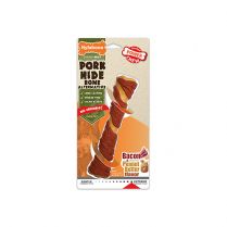 Nylabone Pork Hide Bone Bacon &amp; Peanut Butter Flavor Giant