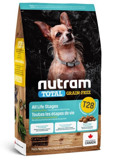Nutram Total (T28) Small Breed, Grain Free Trout and Salmon Dog 4.4lbs (Cs=6)
