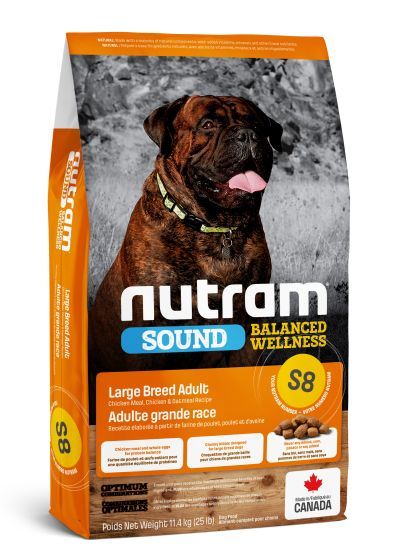Nutram Sound Balanced Wellness Chicken and Oats Large Breed Dry Dog Food 25 lb