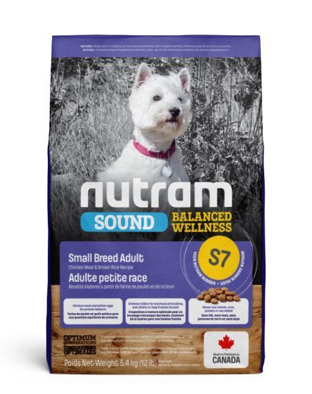 Nutram Sound Balanced Wellness Chicken and Brown Rice Small Breed Dry Dog Food 12 lb