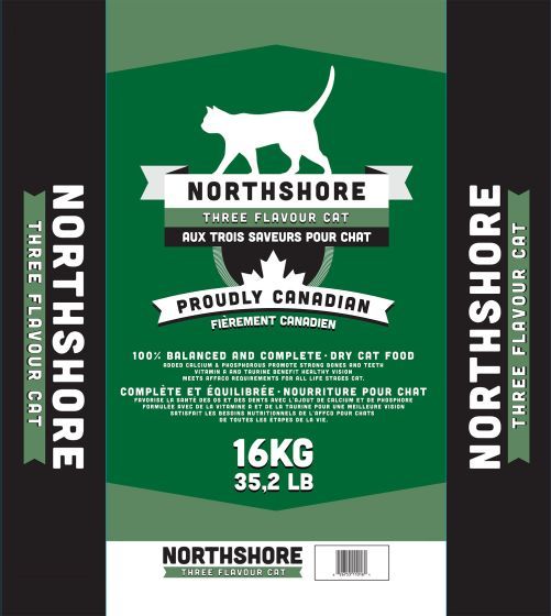 Northshore 3 Flavour Dry Cat Food 16 kg