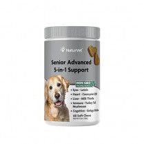 Naturvet Senior 5-In-1 Support Soft Chew For Dogs (60 Ct)