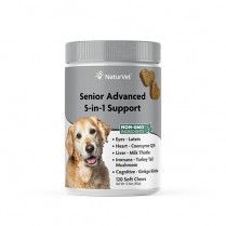 Naturvet Senior 5-In-1 Support Soft Chew For Dogs (120 Ct)