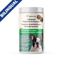 Naturvet Advanced Probiotics &amp; Enzymes Plus Vet Strength PB6 Probiotics (60CT) Soft Chews For Dogs