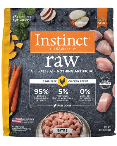 Instinct Nature&#39;s Variety Raw Signature Real Chicken Bites 8Oz