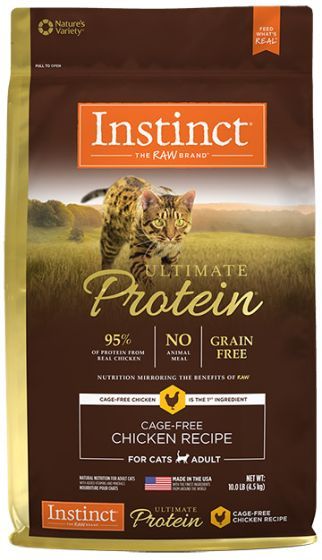 Nature&#39;s Variety Instinct Ultimate Protein Cage Free Chicken Cat 10Lb
