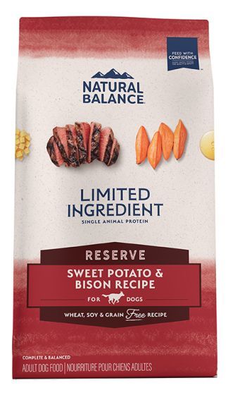 Natural Balance Lid Grain Free Sweet Potato And Bison Dog 4Lb
