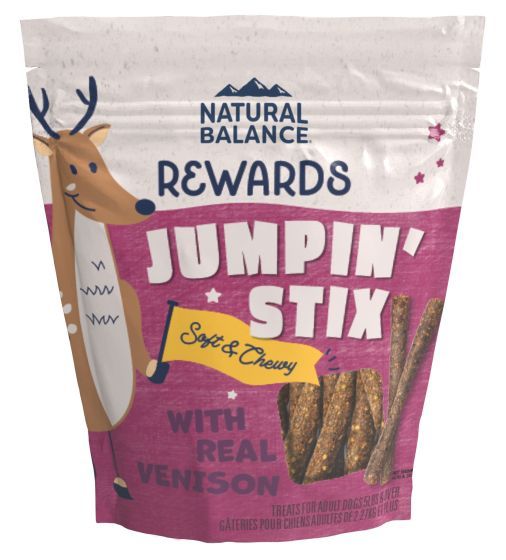 Natural Balance Jumpin &#39; Stix Real Venison Dog Treats 4oz