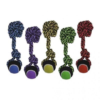 Multipet Nuts For Knots Rope-Ball W/Knot &amp; Ball 1O&quot;