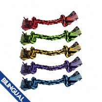 Multipet Nuts For Knots 2 Knot Rope Asst 12&quot;