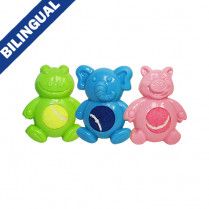 Multipet Minipet Tennis Tummies Assorted 4&quot; Dog Toy