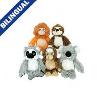 Multipet Minipet Plush Bark Buddies Assorted Dog Toy