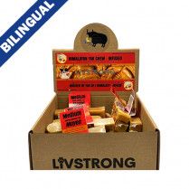 Livstrong Himalayan Yak Cheese Infused with Peanut Butter &amp; Honey Medium Dog Treat