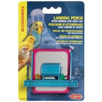 Living World Landing Perch Feeder with Mirror &amp; Beads
