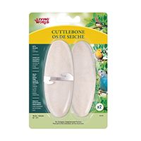 Living World Iving World Cuttlebone With Holder Small 12.5 Cm (5In) Twinpack