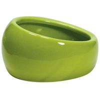 Living World Ergonomic Dish Large 420 Ml (14.78 Oz) Green/Ceramic