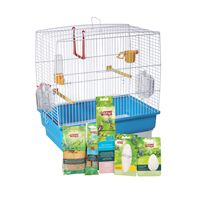 Living World Budgie Starter Kit 40 Cm L X 25 Cm W X 41 Cm H (15.75In X 9.8In X 16In)