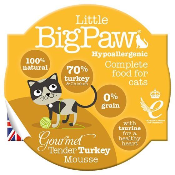 Little Big Paw Gourmet Tender Turkey Mousse Cat 3oz