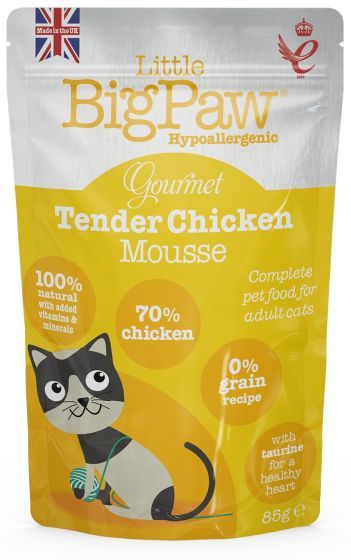 Little Big Paw Gourmet Tender Chicken Mousse Cat 85g