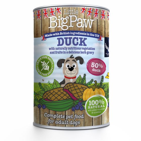 Little Big Paw Duck With Blueberries, Courgette, Pumpkin And Herbs 13.75oz