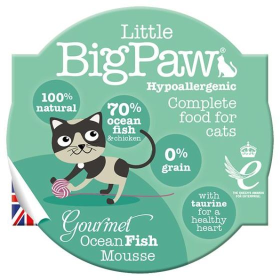 Little Big Paw Goumet Atlantic Ocean Fish Mousse Cat 3oz