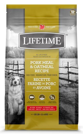 Lifetime Dog Pork And Oatmeal 11.4Kg
