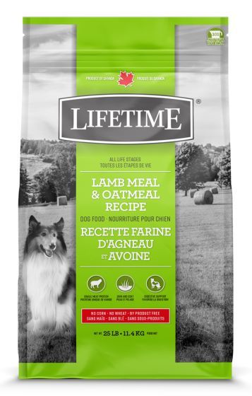 Lifetime Dog Lamb And Oatmeal 11.4Kg