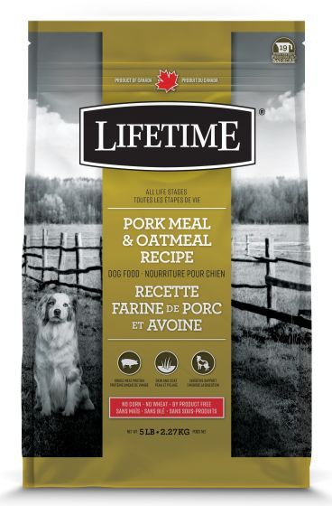 Lifetime All Life Stages Pork And Oatmeal 2.27Kg