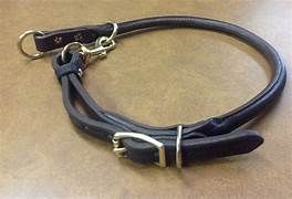 Lacets Rolled Leather Choke Collar Black 1X26Inch