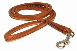 Lacets Leather Lead Brown 1/2X72Inch
