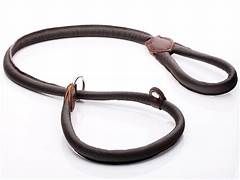 Lacets Rolled Leather Lead Brown 3/4X48Inch